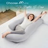 Sasttie Pregnancy Pillows for Sleeping, U Shaped Cooling Full Body