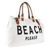 Lamyba Extra Large Beach Bag Tote, Waterproof & Sandproof, Packable