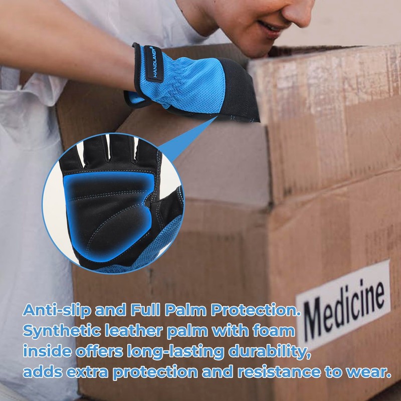 AIGEVTURE Work Gloves Men Work Gloves for Men Women Touch