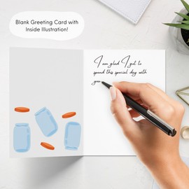 Father's Day Card, Cute Anniversary Birthday Card, for Dad Mom/Her Him/Husband Boyfriend/Girlfriend Wife, Friendship Thank You Kawaii Greeting Card (Turns Out I Needed You ...)