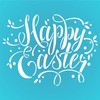 Happy Easter Stencil, 8.5 x 6.5 inch - Easter Sign