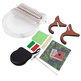 Mini Kalimba 17 Keys Thumb Piano, Acrylic Kalimba Hand Piano, Finger Piano, Mini Kalimba Kit with Kalimba Bag, Transparent Thumb Piano, Starter Finger Piano for Children