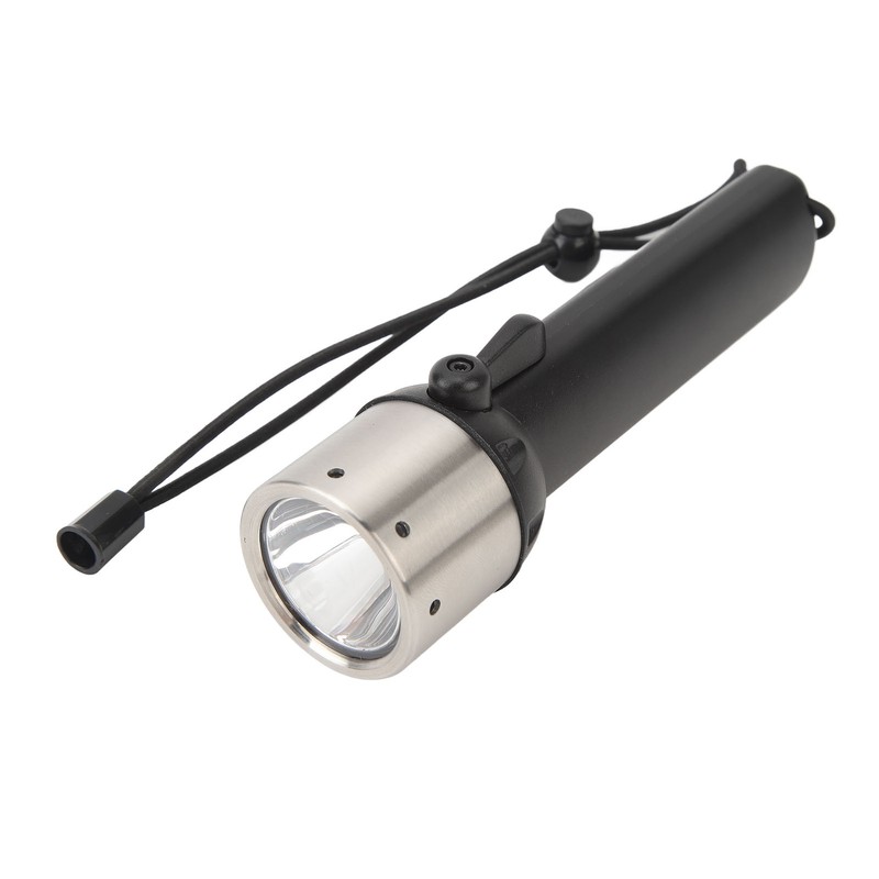 Diving Flashlight Black Dive Light 200lm 328ft IP68 Waterproof Compact
