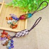7 Chakra Hanging Car Charm Hexagonal Pillar Yoga Stone Accessories