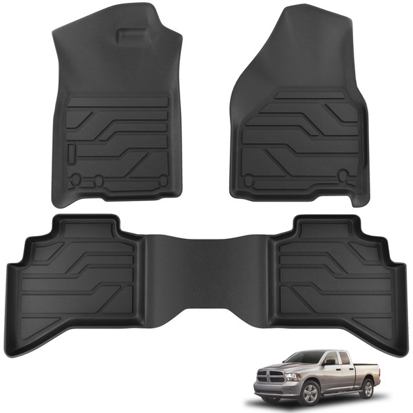 KARPAL Floor Mats Fit for 2002-2008 Ram 1500 Crew Cab