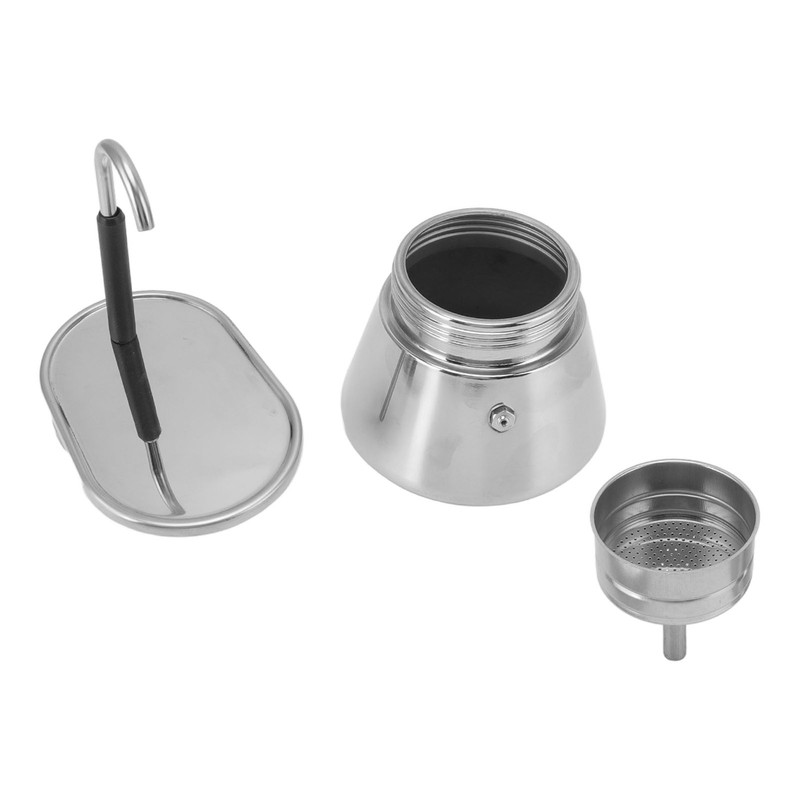 Moka Pot Stainless Steel Italian Type DIY Large Capacity Light