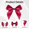 40 PCS Burgundy Bows for Gift Wrapping Wine Red Satin