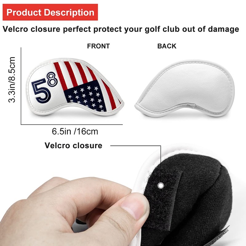 Golf Iron Head Covers Set 10pcs/Set Iron Headcover Golf Iron