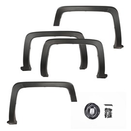 ANDPLAY Fender Flares Compatible with Chevy Silverado 1500 2014-2018/Fit Chevy Silverado 2500 3500HD 2015-2019 (6.5' and 8' Long bed, Factory Style Textured), NOT fit GMC Sierra, NOT Fit Dually model