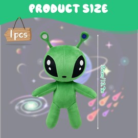 Alien Plush, Unique Green Alien Toy, Soft Plush Stuffed Animal for Kids Aged 3 and Up, Sci-Fi Collectible, 35CM