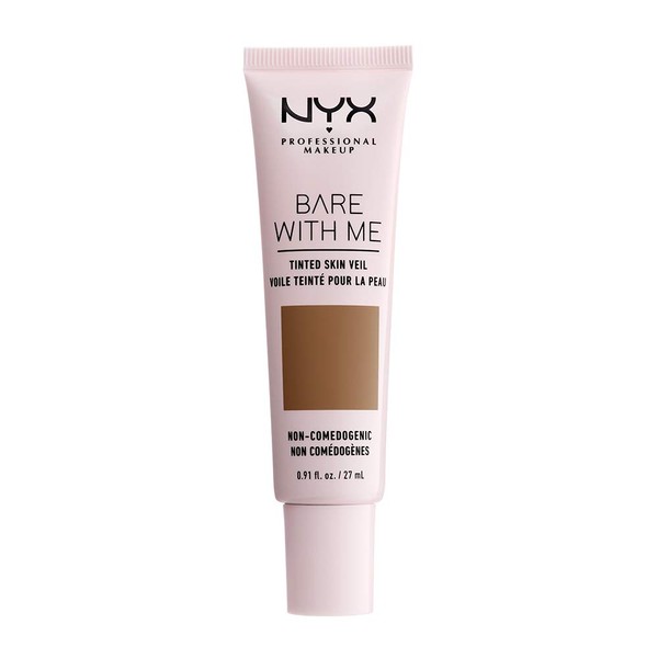 NYX PROFESSIONAL MAKEUP Bare With Me Tinted Skin Veil, Lightweight BB Cream - Nutmeg Sienna