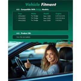 SCITOO Power Window Regulator and Motor fit for 1994 1995 1996 1997 1998 1999 2000 2001 for Dodge for Ram 1500 Front Left Side 741-753