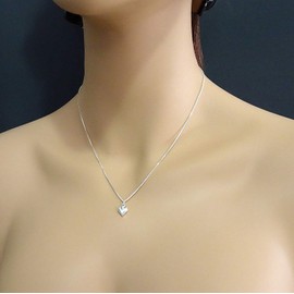 Bridesmaids Gifts Necklace, Sterling Silver Tiny Heart Necklace, Thank You for Helping Us Tie the Knot, Bridesmaid Thank You Necklace, 18"