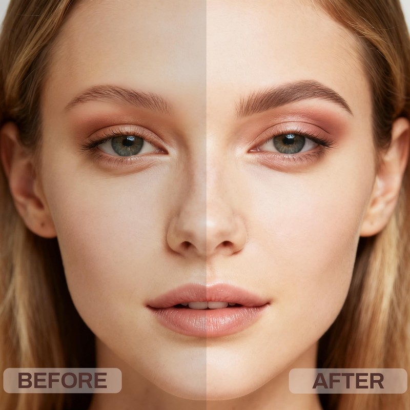 2 Pack Eyebrow Pencil, Waterproof Eyebrow Makeup with Dual Ends,