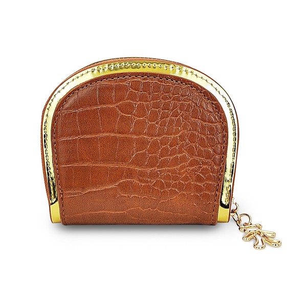 FuninCrea Credit Card Holder, 11 Slots PU Leather Keychain Wallet