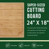 GarveeHome 24 in Extra Large Bamboo Cutting Board for Kitchen,