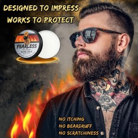 Claev Beard Balm 2oz Natural Conditioning and Styling with Shea Butter, Beeswax, Cedar