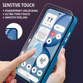 Lokyoo 3 Pack Screen Protector for Nothing Phone（4a）[Fingerprint Unlock Support],Ultra HD, Anti-Scratch, Bubble-Free, Easy Install 9H Protective Glass for Nothing Phone（4a）