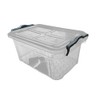 METALLIC TURTLE Clear 3.5L Plastic Storage Boxes with Grey Clip
