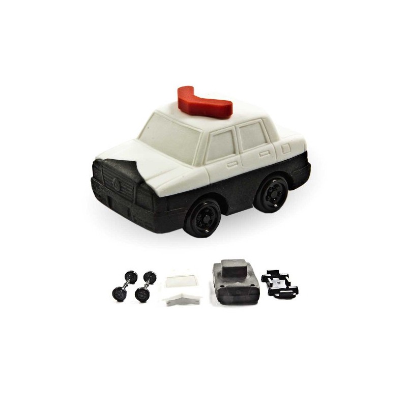 IWAKO white police car eraser from Japan