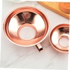 Ciieeo 3 pcs Rose Gold Stainless Steel Wide Funnel for