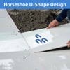 Oualhoo 1/16 Inch Plastic Horseshoe Shims U Tile Spacers, Tile