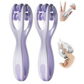 Hoxxu 2pcs Finger Roller Massage Tool Finger Massager for Arthritis Thumb Massager Finger Massagers Purple