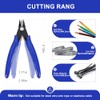 2 Pack Wire Cutters Set, 6"+5" Sharp Flush Cutters, Spring