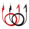 Gosknor 2pcs Small Multimeter Banana Plug to Crocodile Alligator Clip