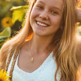 IEFLIFE Sunflower Gifts for Women - Sunflower Necklace Gifts for Women Her, Anniversary Birthday Jewelry Gift You Are My Sunshine Gift for Her Necklaces Jewelry, Sunflowers Necklace