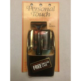 SCHICK Personal Touch Women's Shaver Handle w/ TWO Razor Blade Razer Womens NEW