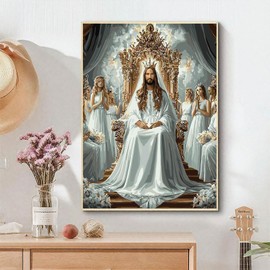 EMIEAUFG Creative Paint by Number Kit for Adults,Christian Rite DIY Paint by Numbers Set for Home Decor and Gifting - 12x16 Inch