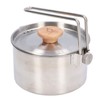1000ml Camping Pot Stainless Steel Portable Outdoor Tea Coffee Pot