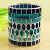 Mosaic Votive Candle Holder Handcrafted Glass Tea Light Holder for