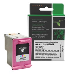 Clover Remanufactured Tri-Color Ink Cartridge Replacement for HP 61 (CH562WN) | Tri-Color