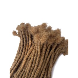 YONNA Human Hair Microlocks Sisterlocks Dreadlocks Extensions 60Locs Full Handmade (Width 0.4cm) 8inch Honey Blonde #27