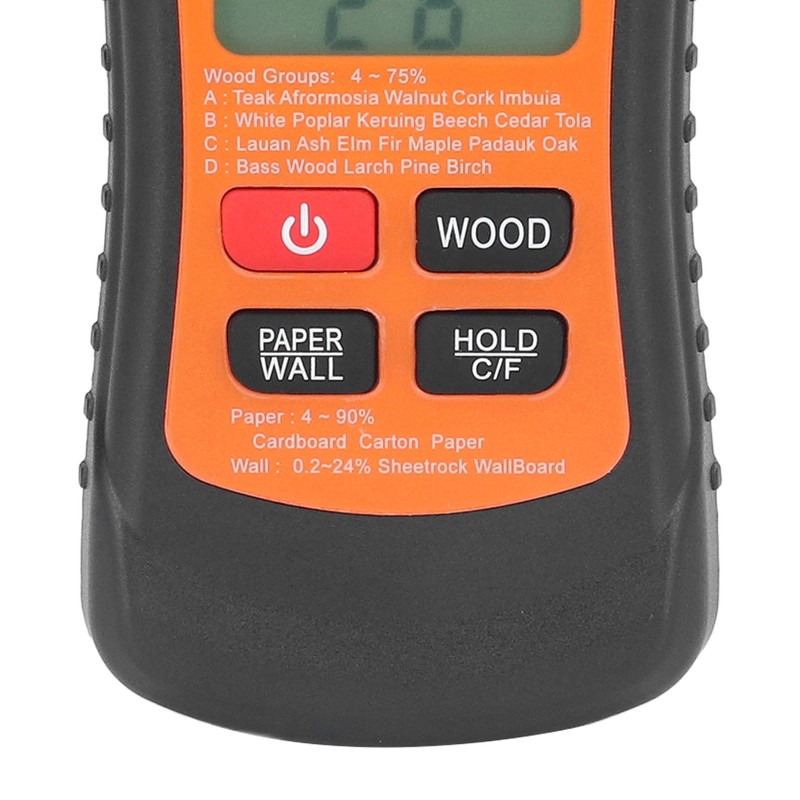 Moisture Meter Wood Moisture Detector Intelligent Temperature Humidity Measuring Digital