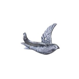 Handcrafted Nautical Decor Rustic Silver Cast Iron Flying Bird Decorative Metal Wing Wall Hook 5.5"