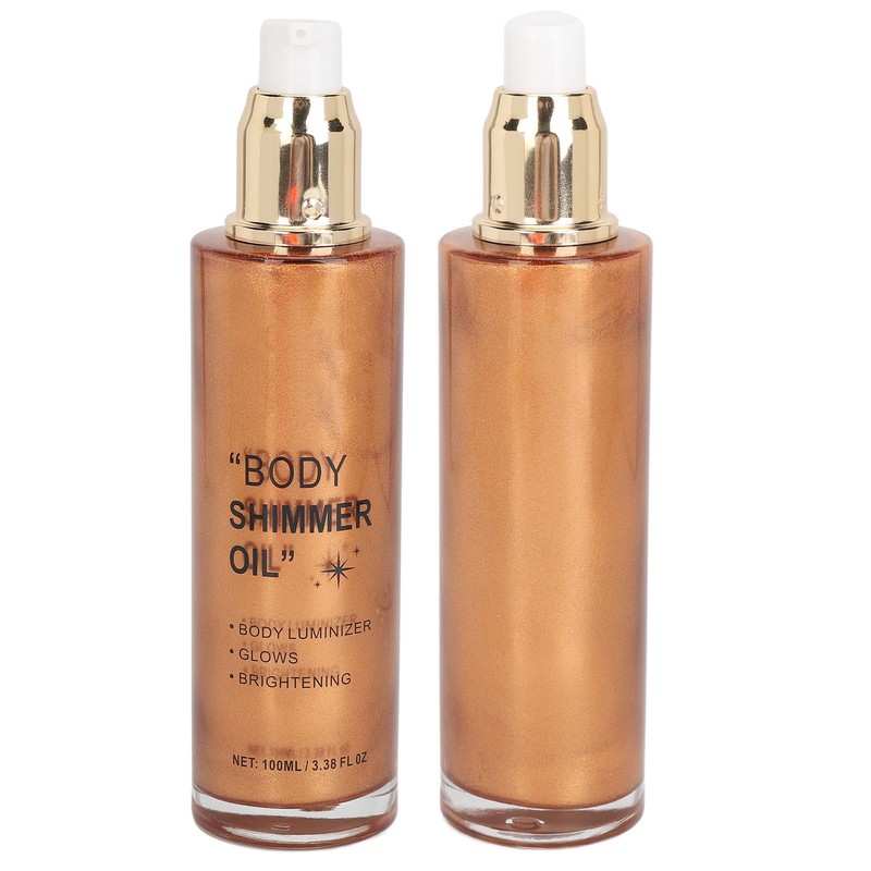 100ml Body Highlighter Oil Long Lasting Face Glitter Illuminator Shimmering