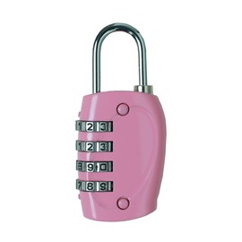 Topfunyy Combination Lock 4 Digit Padlock Re-settable Combo Lock, Gym Lock, Locker Lock, Waterproof Outdoor Combination Lock for Gate, Cases, Toolbox (Pink)