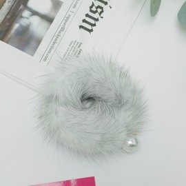 Lala 라라 천연 밍크 곱창 슈슈 B(LALA2F177) LALA Natural Mink Scrunchie B (LALA2F177)
