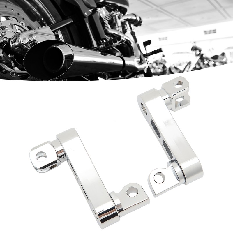 Motorcycle Foot Peg Highway Bracket 360° Adjustable Rugged Foot Peg