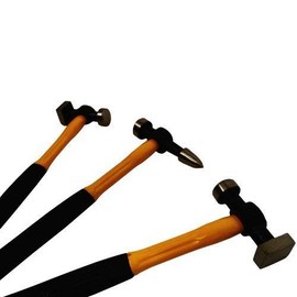 Auto Body Dent Repair Hammers for Any Car or Truck (7 Piece Kit with Dollies and Wedge)