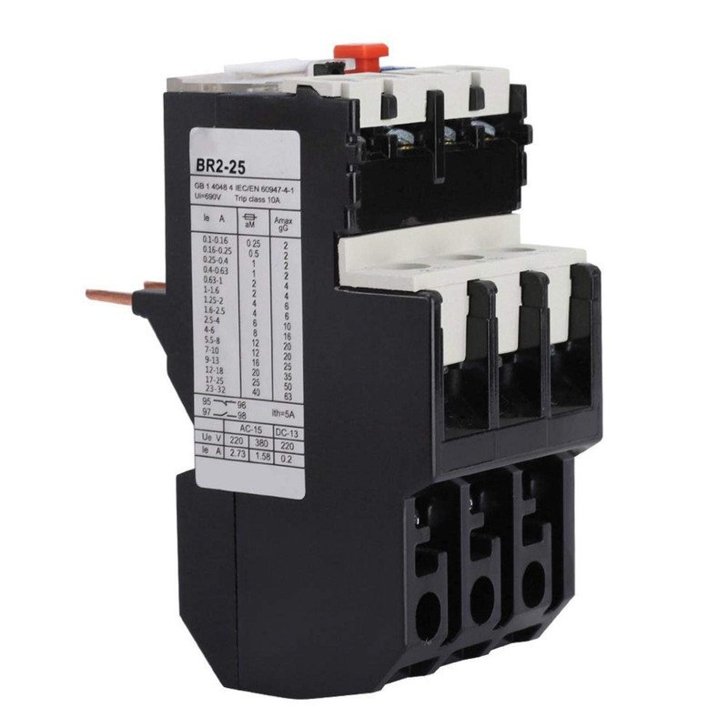 Thermal Overload Relay, Thermal Overload Relay BR2-25 Electric Adjustable Motor