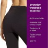 No Nonsense Women's Ponte Knit Pintuck Legging, Black, M 8-10