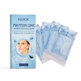 KKPLZZ 60 Pieces Soluble Protein Threads, Collagen Silk Threads for Firming Collagen Silk Threads for Lifting Skin and Anti-Ageing Wrinkles