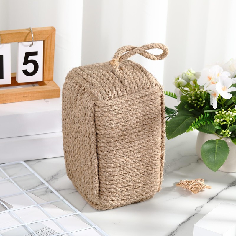 Morningro 2 Pcs Rope Door Stop Decorative Door Stop with