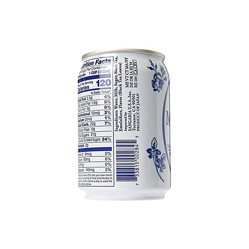 Japanese Sangaria Rich and Creamy Royal Milk Tea Can 9.2