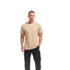 VEIISAR Men's Mini Waffle Knit Crew Neck T-Shirt - 190gsm