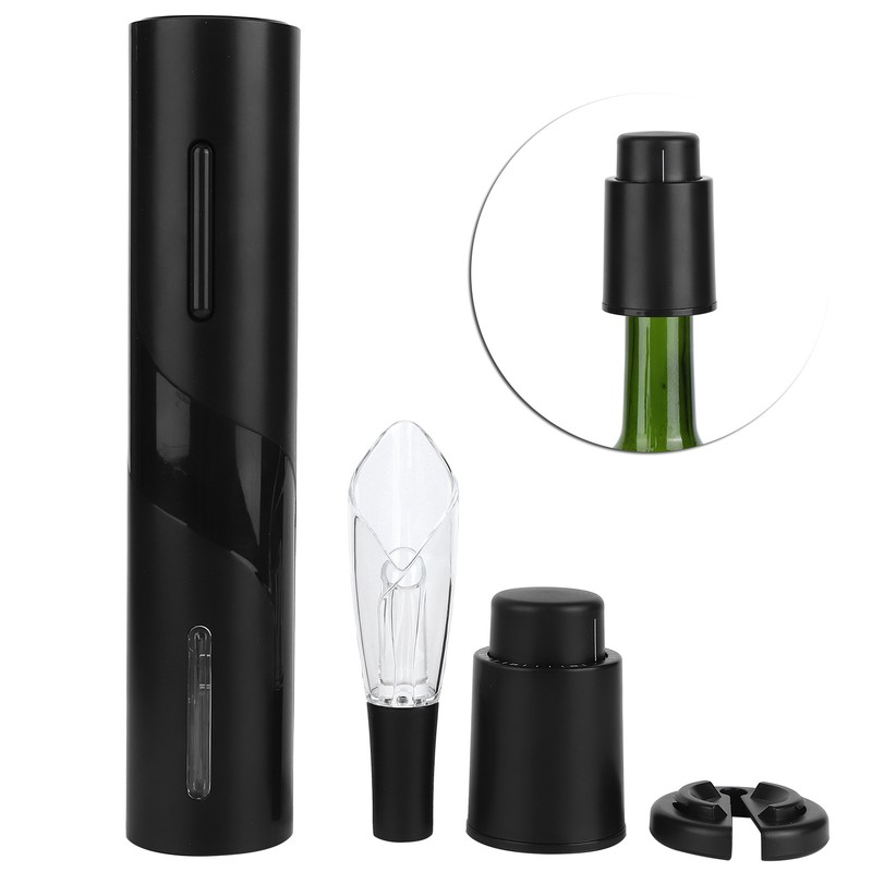 3PCS/Set Electric Wine Bottle Opener Set with Bottle Pourer Press